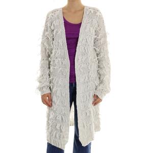CARDIGAN FRANGE BEIGE